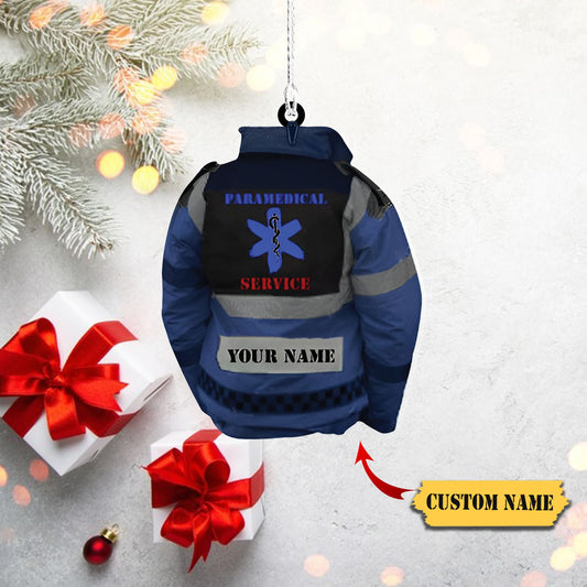 Custom Shaped Ornament - EMT - Paramedic (Blue) - Pth98 Christmas Ornament, Ornament Decoration, Ornament For Gift, Ornament Christmas