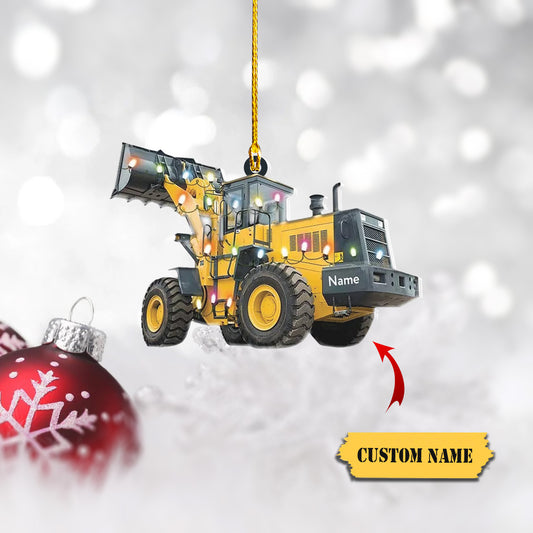 Custom Tractor For Farmer Christmas Ornament, Tractor Ornament Gift, Tractor, Ornament Decoration, Ornament For Gift, Ornament Christmas