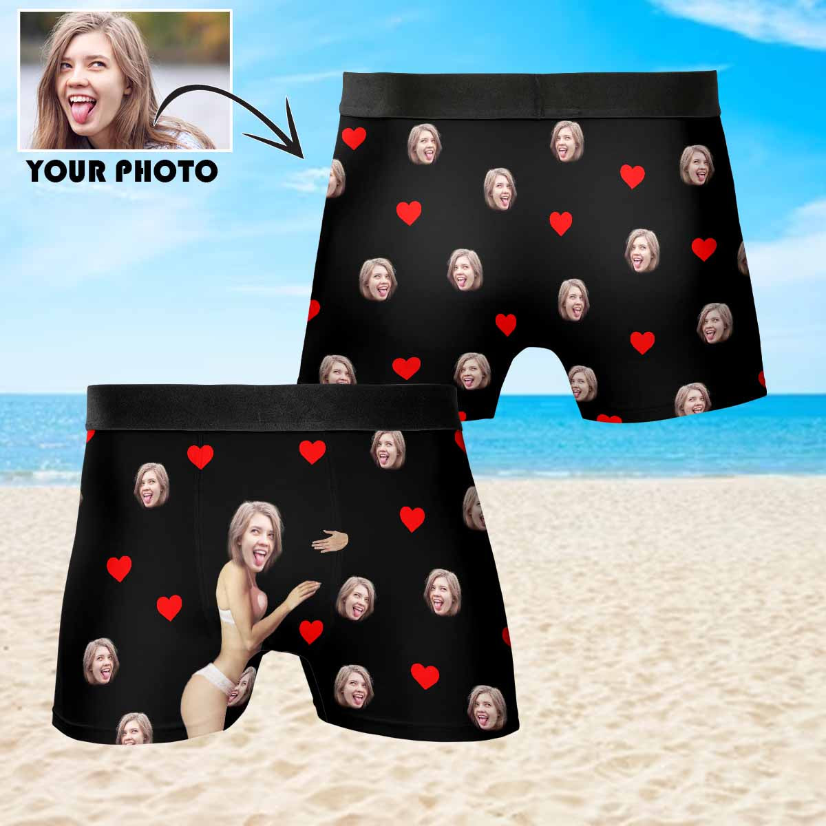 Personalized Face Boxers for Husband