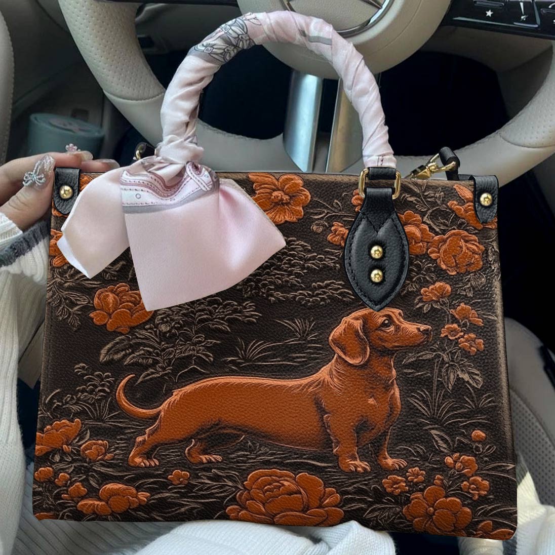 Leather Bag Majestic Dachshund