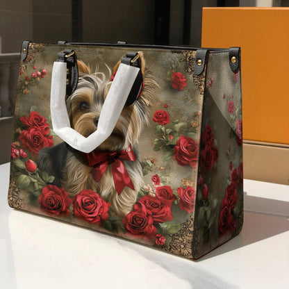 Yorkie Leather Bag Royal Rose Yorkie