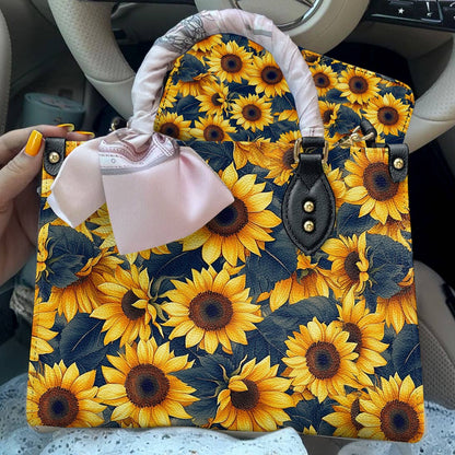 Sunflower Leather Bag Harvest Glow