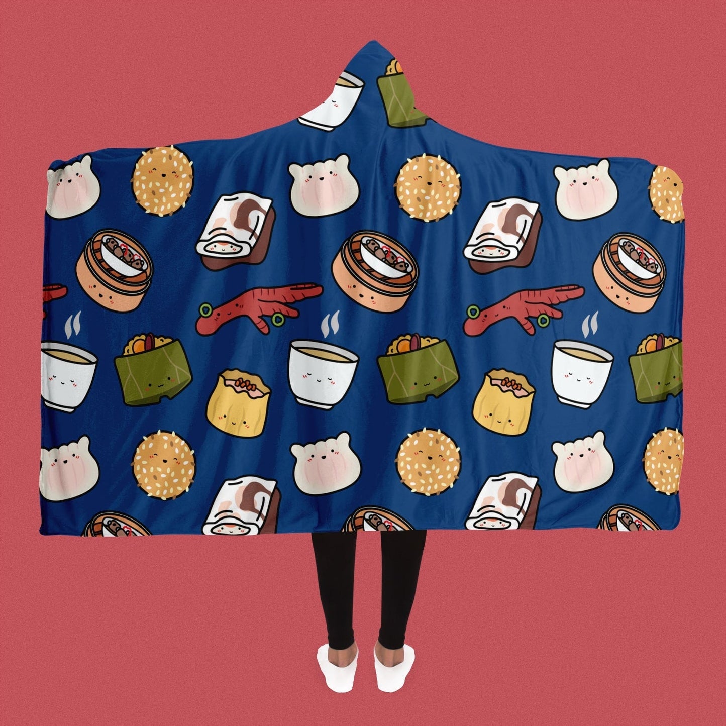 Dim Sum Hooded Blanket