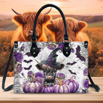 A Little Witch - Personalized Leather Handbag
