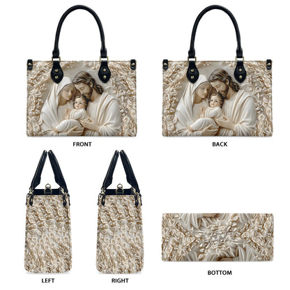 The Holy Family - Christian Leather Handbag