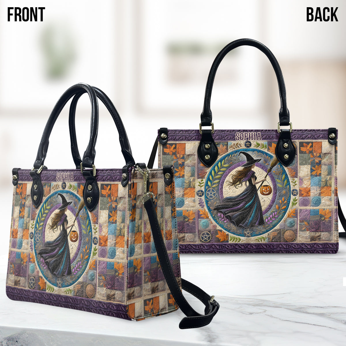 Beautiful Witch - Personalized Witch Leather Handbag