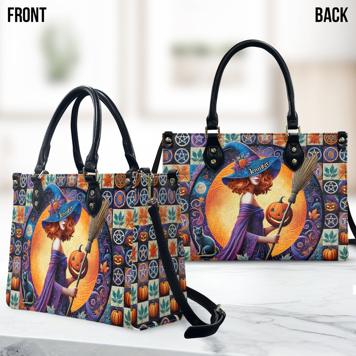 Beautiful Witch - Personalized Witch Leather Handbag