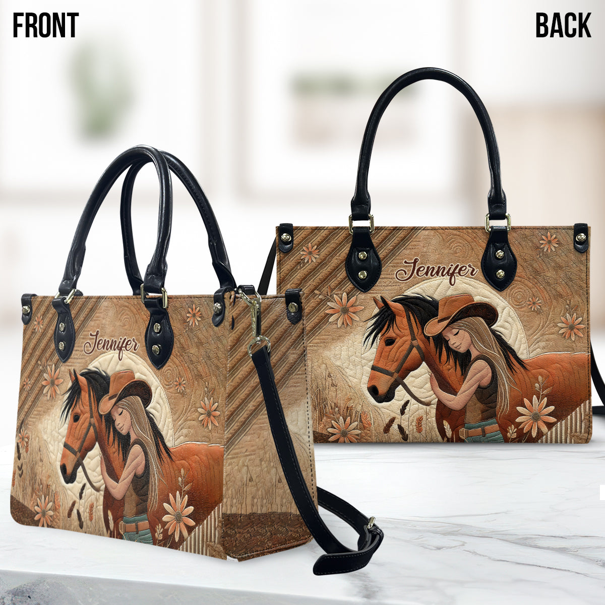 Horse Lovers - Personalized Horse Leather Handbag