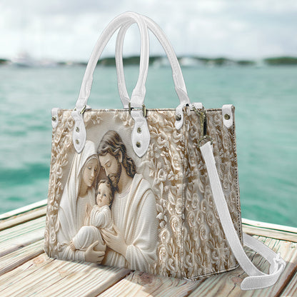 The Holy Family - Christian Leather Handbag