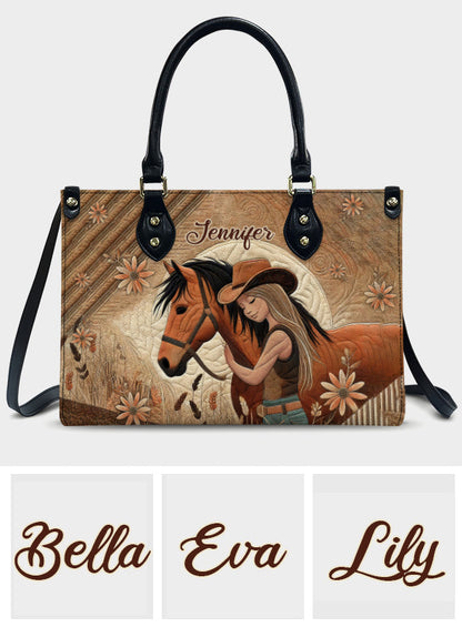 Horse Lovers - Personalized Horse Leather Handbag
