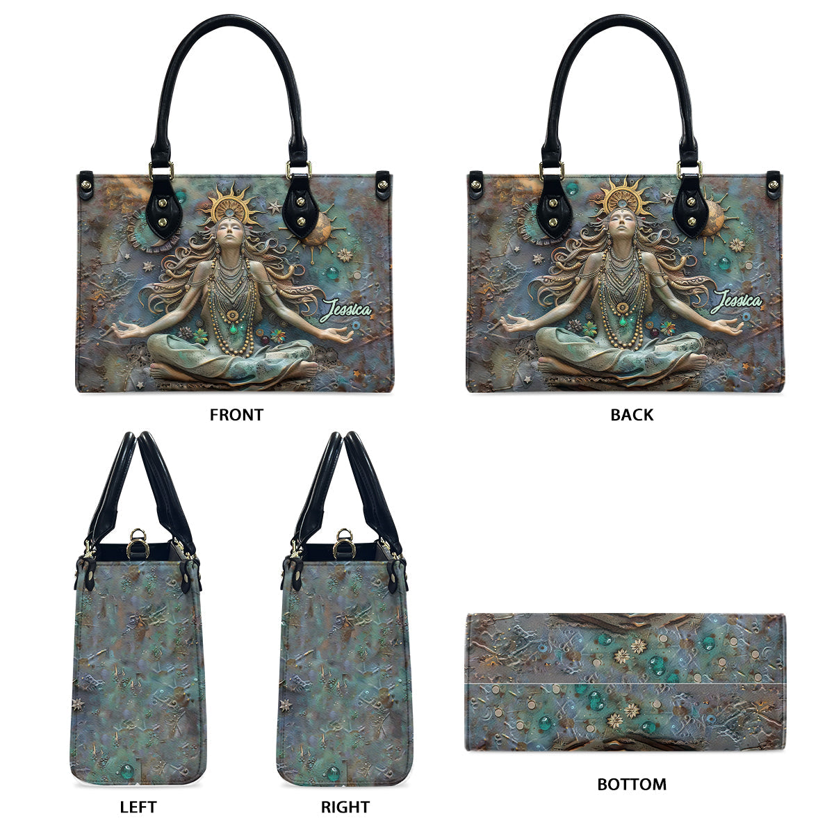 Lose Your Mind Find Your Soul - Personalized Yoga Leather Handbag