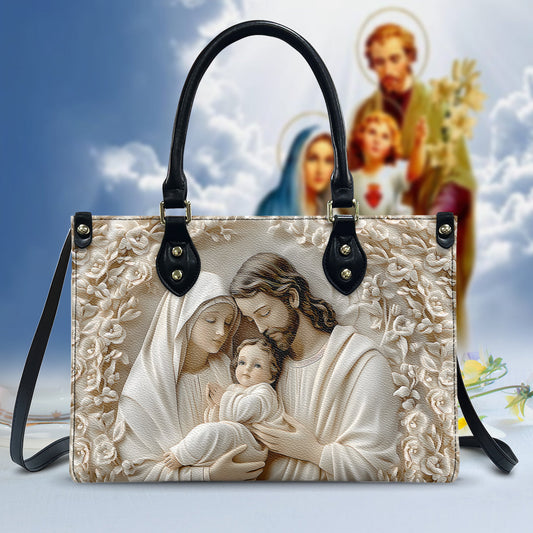The Holy Family - Christian Leather Handbag