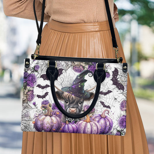 A Little Witch - Personalized Leather Handbag