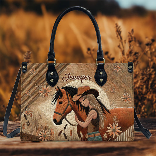 Horse Lovers - Personalized Horse Leather Handbag