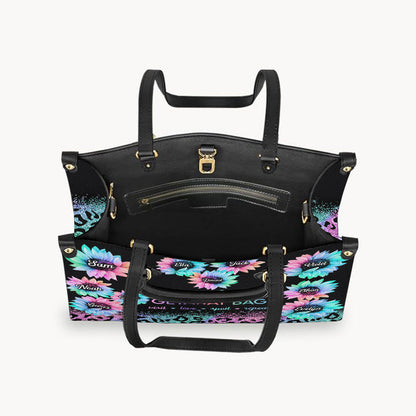 Grandma's Getaway Bag - Personalized Grandma Leather Handbag