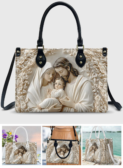 The Holy Family - Christian Leather Handbag