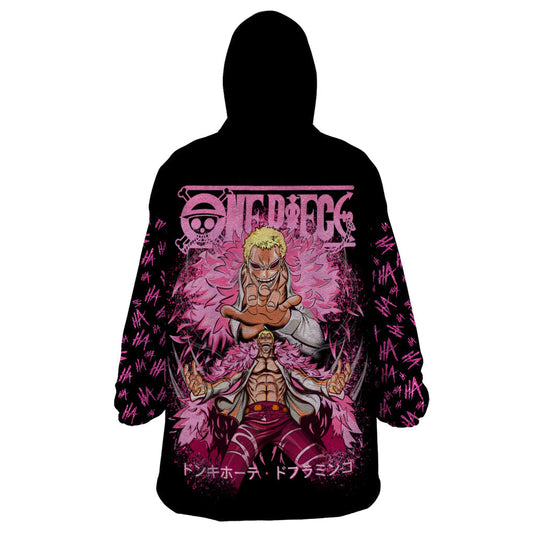 Donquixote Doflamingo Wearable Blanket Hoodie One Piece Design DT02