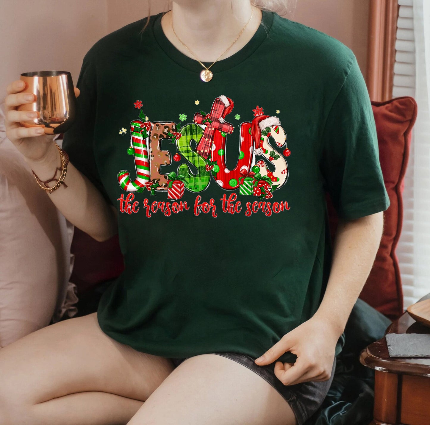 Íosa An Chúis Leis an Séasúr Geansaí, Geansaí Nollag, Geansaí Bronntanas Nollag, Nollag Don Bhronntanas