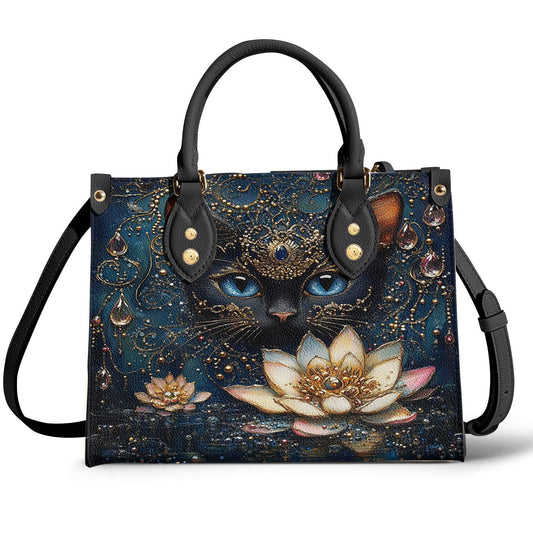 Leather Bag Mystic Black Cat