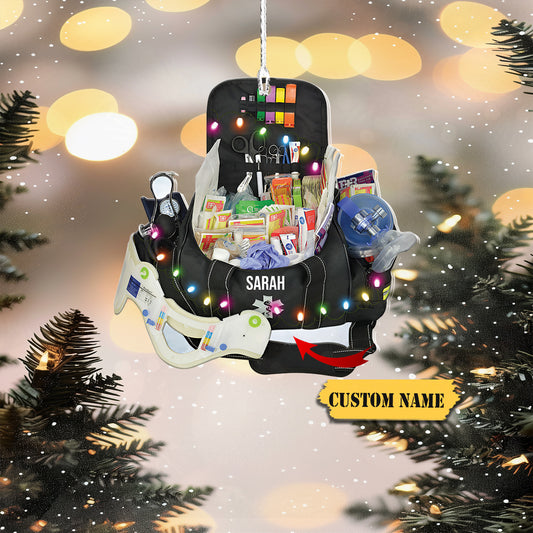 EMT Bag Personalized Christmas Ornament- Best Gift For EMT Workers, Ornament Decoration, Ornament For Gift, Ornament Christmas