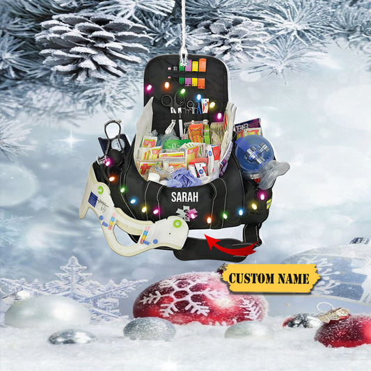 EMT Bag Personalized Christmas Ornament- Best Gift For EMT Workers, Ornament Decoration, Ornament For Gift, Ornament Christmas