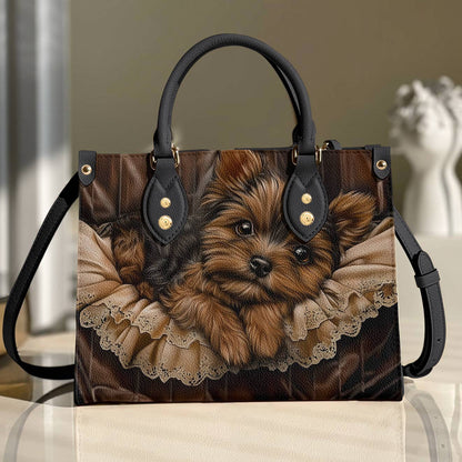 Leather Bag Snuggles & Sophistication