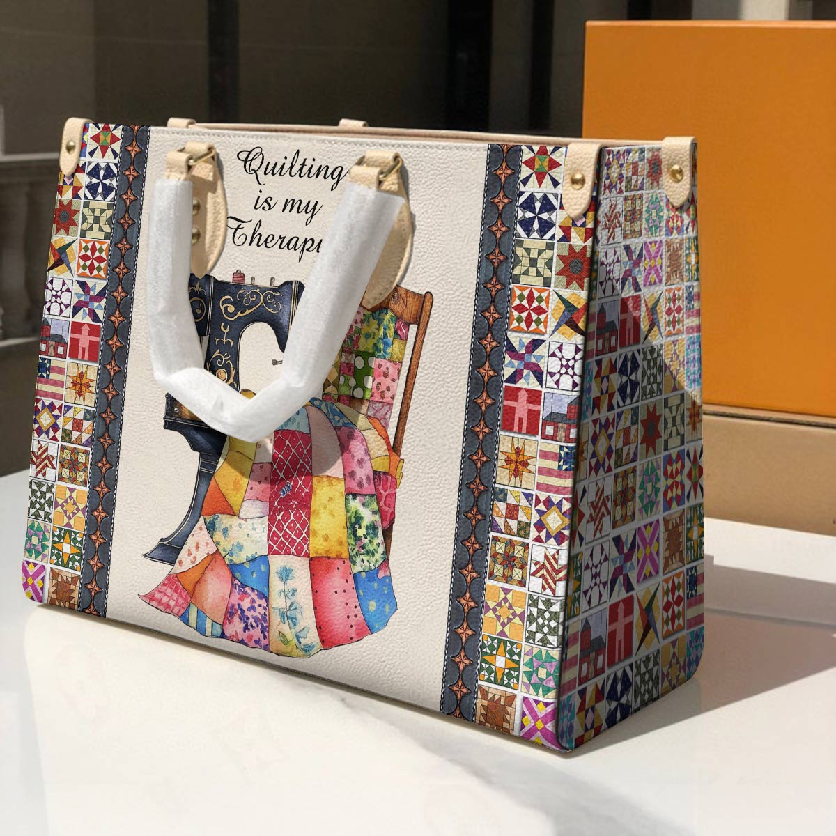Leather Bag Quilting Is My Therapy