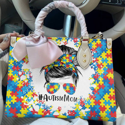 Leather Bag Autism Mom Lovely