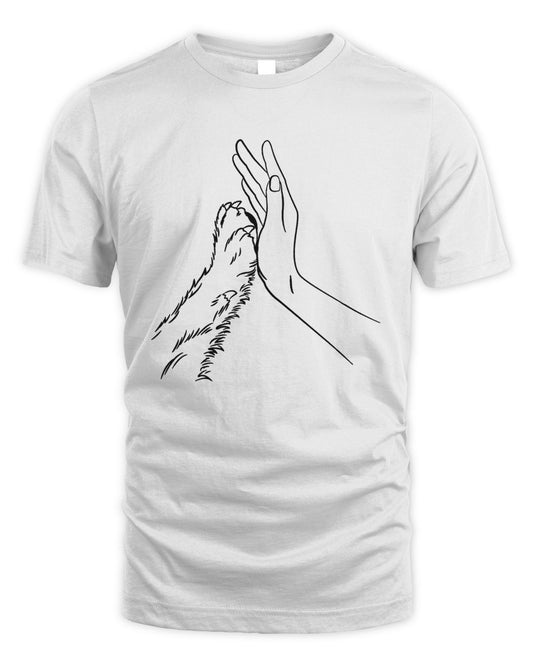 Human Hand and Paw