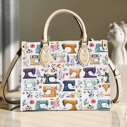 Leather Bag Floral Sewing Machines