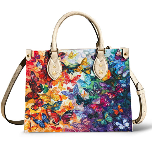 Butterfly Leather Bag Rainbow Migration