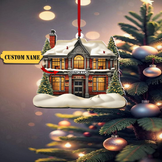 First Christmas Ornament, New House Ornament 2D Flat, Custom House Photo Ornament, New Home Christmas Decor, New Home Gift, Ornament Decoration, Ornament For Gift, Ornament Christmas