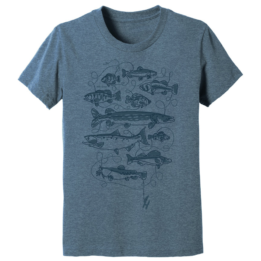Fish on the Line - Youth T-shirt