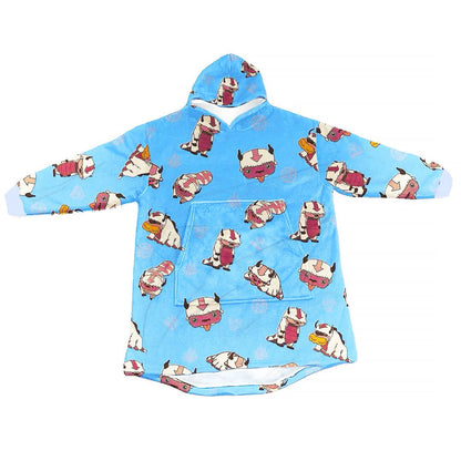 Flying Bison Hoodie Blanket