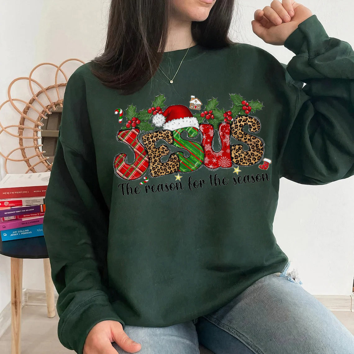 Íosa An Chúis Leis an Séasúr, T-léine Nollag, Nollag Don Bhronntanas, Geansaí Nollag, Bronntanas Nollag