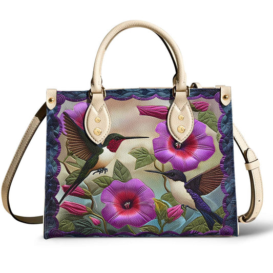Leather Bag Hummingbird Lovely
