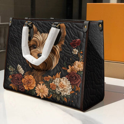 Yorkie Leather Bag Vintage Sweetheart