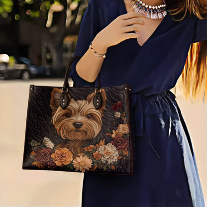 Yorkie Leather Bag Vintage Sweetheart