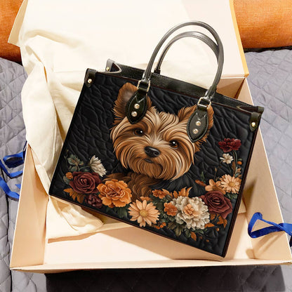 Yorkie Leather Bag Vintage Sweetheart
