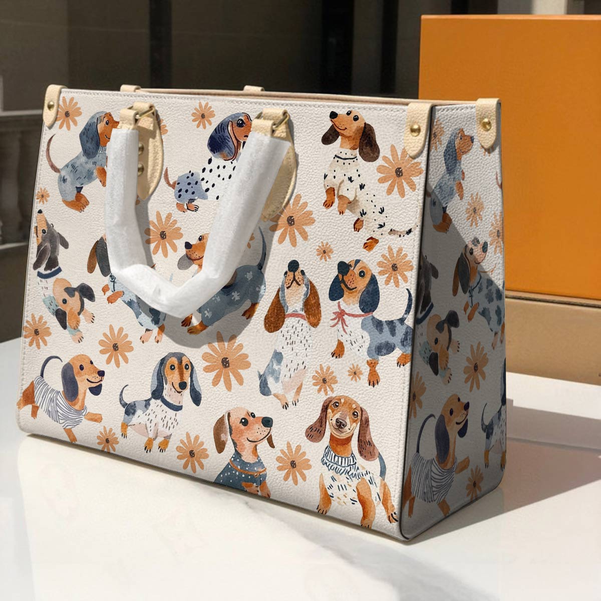 Dachshund Leather Bag Daisy Doxie