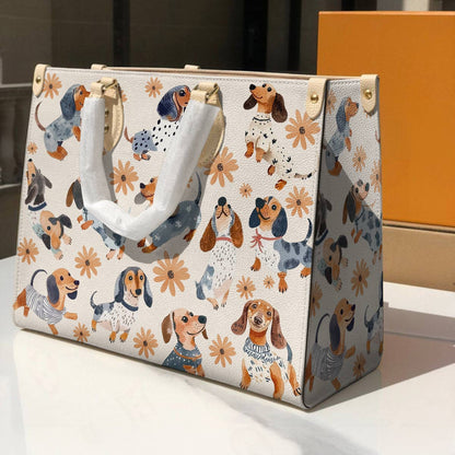 Dachshund Leather Bag Daisy Doxie