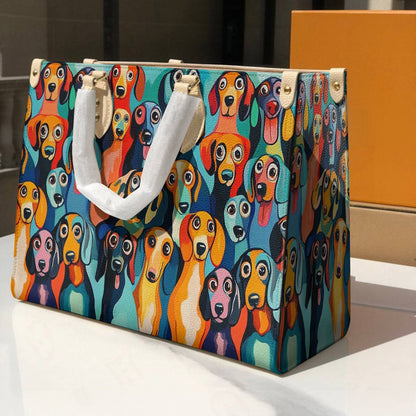 Dachshund Leather Bag Fun & Whimsical