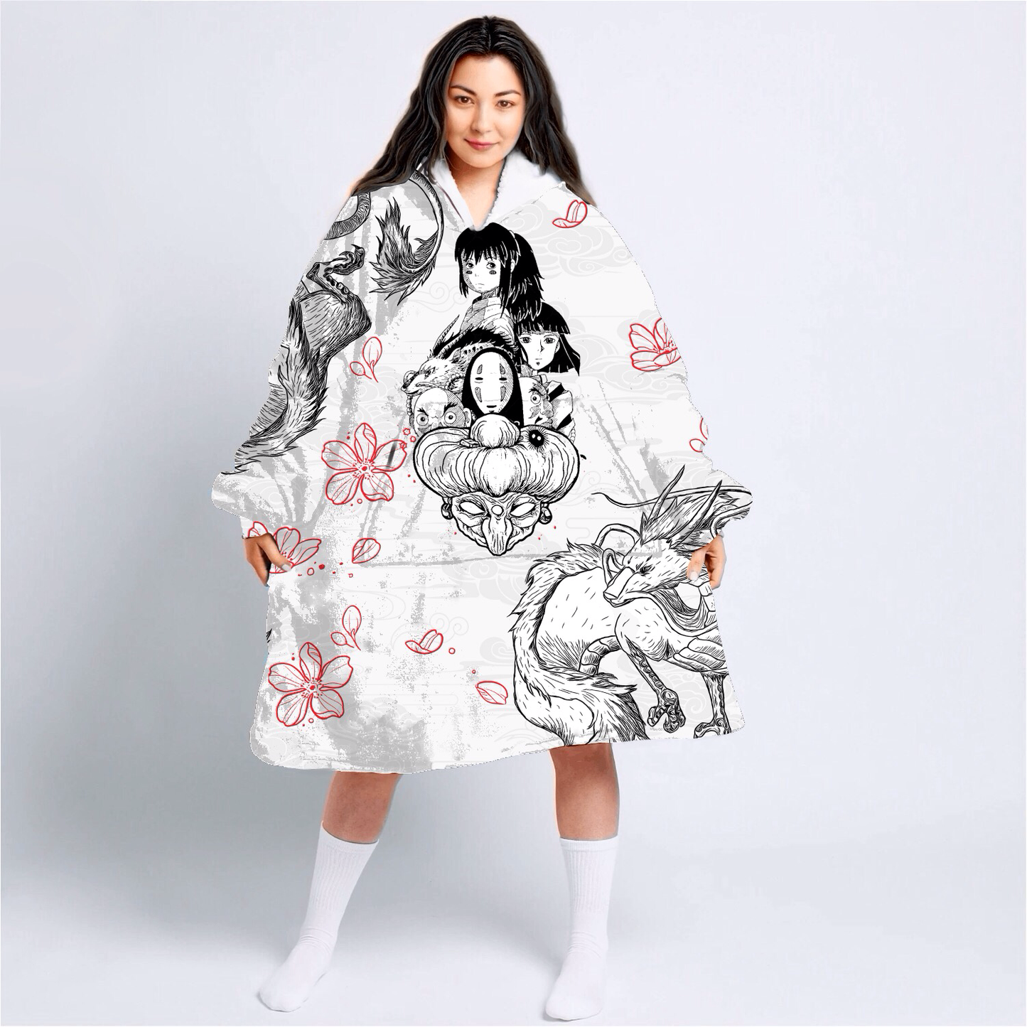 Ghibli Blend Hoodie Blanket