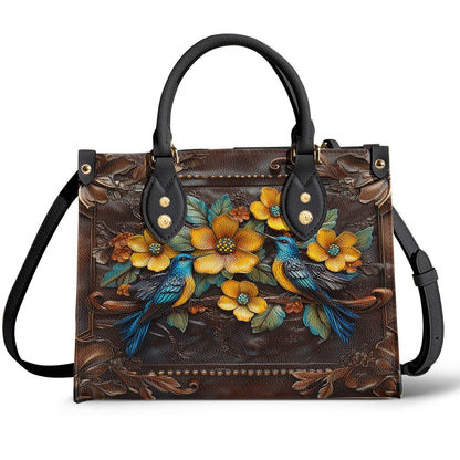 Bird Leather Bag Birdsong & Blossoms
