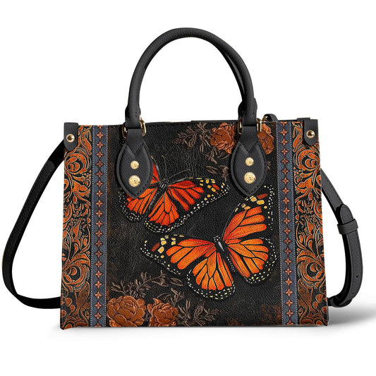 Butterfly Leather Bag Vintage Ember Wings