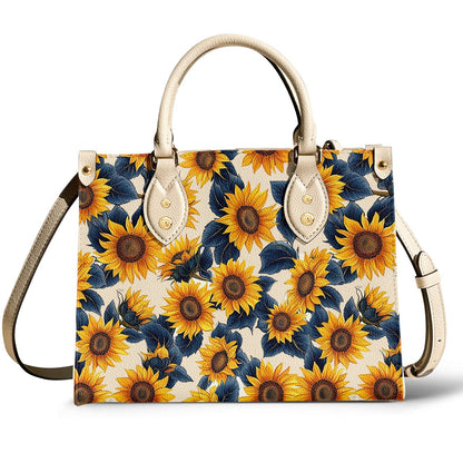 Leather Bag Twilight Sunflower