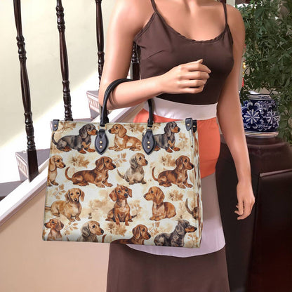 Dachshund Leather Bag Dachshund Dreams