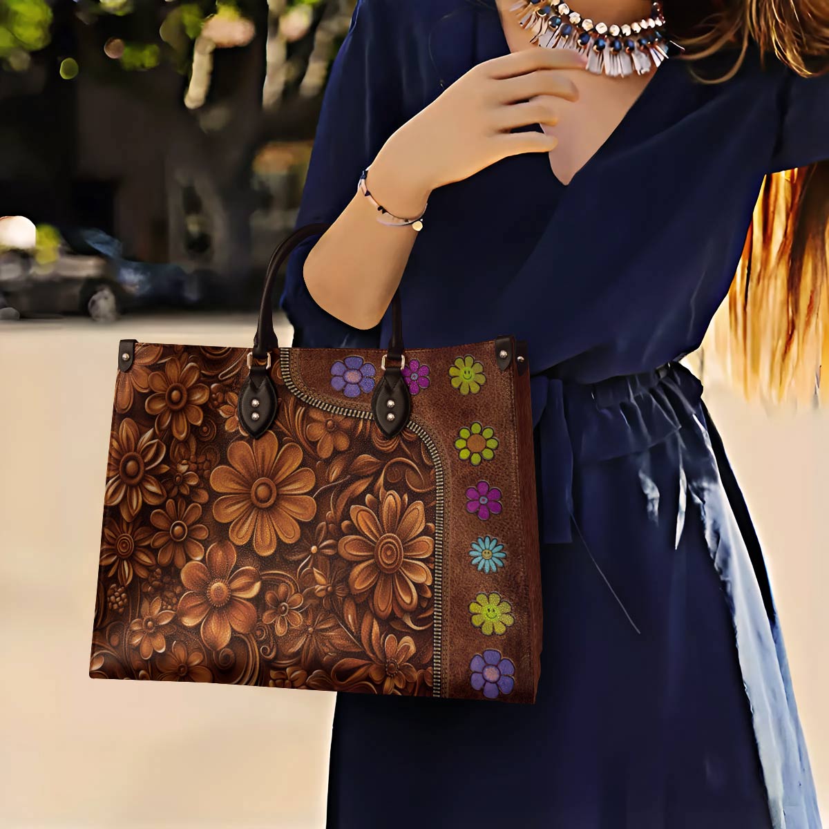 Leather Bag Hippie Soul Love