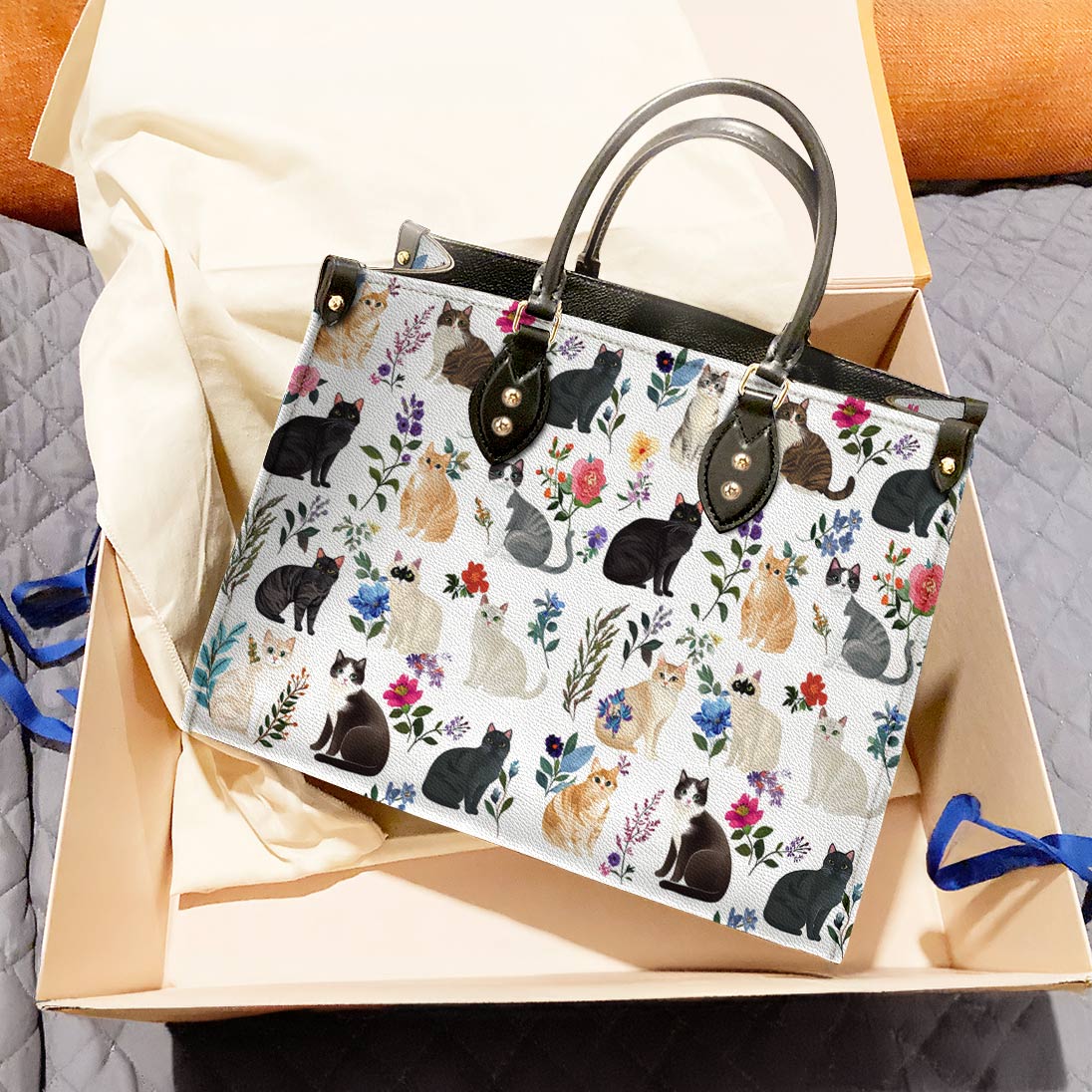 Leather Bag Whisker Wonderland