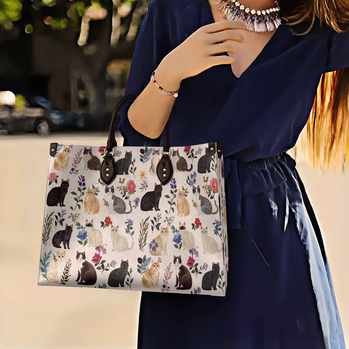 Leather Bag Whisker Wonderland